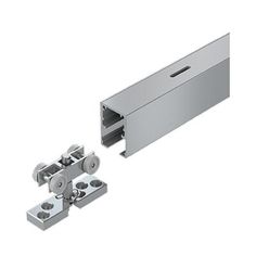 an image of a metal door hinge with two pieces attached to the hinge