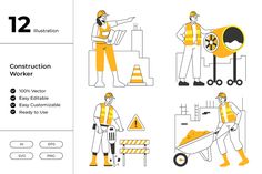 the instructions on how to use construction workers