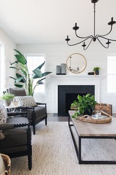 the living room is clean and ready for guests to use it as a focal point