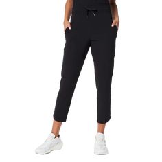 A versatile tapered pant fit for workouts AND weekend plans. Designed with a smoothing inner waistband and front pockets with hidden snaps to keep them flat and secure. In a sweat-wicking fabric with 4-way stretch that moves with you. DETAILS Sweat-wicking fabric 4-way stretch Anti-static finish Drawcord to customize fit Flat front waistband provides a smoothing effect Functional front pockets with hidden snaps for security Out Of Office, Weekend Plans, Workout Pants, Casual Pants, Pants For Women, Trousers, Clothes For Women, Pants, Fabric