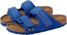 Casual Slide Footbed Sandals With Ortholite Insole, Casual Slide Footbed Sandals With Rubber Sole, Casual Footbed Sandals With Rubber Sole, Casual Slides With Ortholite Insole, Casual Flat Footbed Sandals With Rubber Sole, Casual Slip-on Footbed Sandals With Removable Insole, Casual Suede Open Toe Slides, Casual Flat Footbed Sandals, Casual Footbed Sandals With Textured Flat Heel