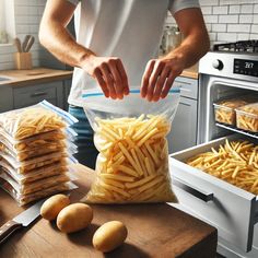 Freeze French Fries, Frozen Fries In Oven, Freezer French Fries, Freeze Potatoes How To, Freeze Potatoes