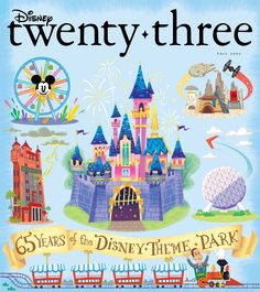 the cover of twenty - three years of the disneyland time park