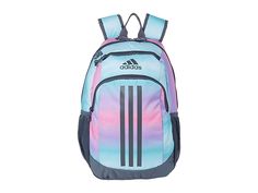 adidas Kids Young Creator Backpack (Little Kids/Big Kids) - Backpack Bags : Gradient Rose Tone Pink/Onix Grey : The primary materials that compose this product contain a minimum of 20 percent recycled content. Trendy, hip style meets function in the adidas Kids Young Creator Backpack. 100% recycled polyester. Top handle and dual adjustable shoulder straps. Zippered main compartment. One exterior zip pocket. Two exterior slip pockets. Logo and signature tripe stripe detailing on front. Imported. Hip Style, Rose Tone, Kids Backpack, Adidas Kids, Polyester Top, Kids Backpacks, Big Kids, School Supplies