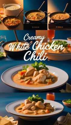 🥜 Savory Artisanal Fresh Creamy White Chicken Chili Chicken Chili, Cooking Skills, Oven Baked