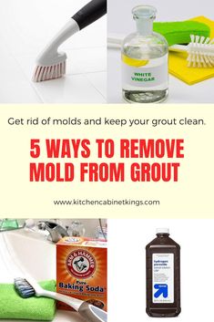 five ways to remove mold from grout with the help of kitchen cleaning products and tools