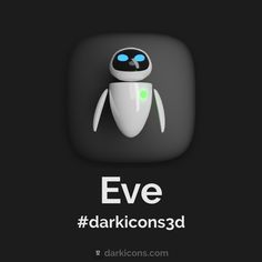 an app icon with the text eve dark icons