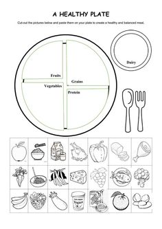 a healthy plate worksheet