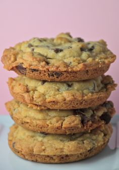 three cookies stacked on top of each other