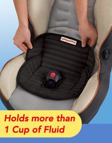 a woman is holding her baby in a car seat with the child's safety belt attached