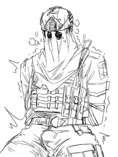 Masked Men Drawing, Cod Fanart Spicy