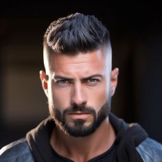 Mid Fade with Mini Faux Hawk Faux Hawk Men Fade, Fauxhawk Fade Men, Mens High Fade, Brad Pitt Fury Haircut, Fury Haircut, Faux Hawk Men, Gents Hairstyles, Crew Cut Haircut, Top Haircuts For Men