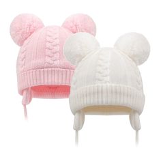 PRICES MAY VARY. RELIABLE QUALITY: The DUOYEREE baby toddler winter hat is made from Eco-Friendly, Hypoallergenic, formaldehyde free, azo-free dyes and odorless material, do not irritate baby's delicate skin. Meanwhile, giving your baby the cares of toasty warm and cozy. Easy to put on and don’t leave a mark. Longer use with premium quality stretchy,soft fabric. Tight stitches and edges do not easy to disperse. DOUBLE-LAYER&POMPOM: The tick material will make it easy for your child to wear. Poly Pompom Design, Toddler Winter Hat, Scarf Hood, Kids Baseball Caps, Toddler Winter, Kids Beanies, Kids Scarf, Ear Warmers