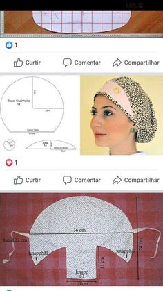 the instructions for how to make a headband with an origami pattern on it