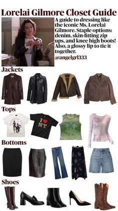 Lorelai Gilmore Pink Shirt, Lorelai Gilmore Jewelry, Lorelai And Rory Outfits, Lorelai Gilmore Style Aesthetic, Dress Like Lorelai Gilmore, Lorelai Gilmore Outfits Autumn, Gilmore Girl Outfit Ideas, Lorelai Gilmore Outfits Winter, How To Dress Like Lorelai Gilmore