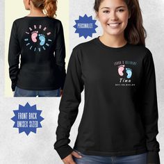 Look great and professional in this Custom Labor and Delivery Nurse Long Sleeve Tee. This is a Personalized L&D Nurses Shirt, OB TShirt, Labor Nursing Shirts. Makes great Obstetrics RN Gifts The following contains information on this item; item description, how to customize, shipping info, store policy, washing and care of item, etc.  To see our Short Sleeve T-Shirt version of this design, click link https://martashatshirts.etsy.com/listing/1702179094 To see our Sweatshirt version of this design, click link https://martashatshirts.etsy.com/listing/1716370047 Personalize this Professional unisex long sleeve shirt with name or ANY text, Any way you want. Personalize this Professional unisex long sleeve shirt with name or ANY text, Any way you want. Hello, thank you for visiting our store, Ma Fitted Long Sleeve Top With Name Print, Fitted Long Sleeve Printed T-shirt, Black Long Sleeve Shirt With Name Print, Fitted Long Sleeve Shirt With Custom Print, Labor And Delivery Nurse, Delivery Nurse, Labor And Delivery, Nursing Shirts, Long Sleeve Tee