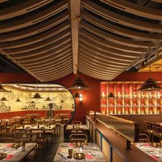 Chinese Bar, Hotpot Restaurant, Japanese Restaurant Interior, Japanese Restaurant Design, Chinese Interior, Interior Design Awards