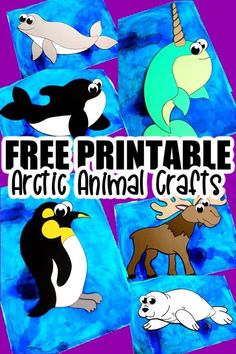 an image of free printable arctic animal crafts