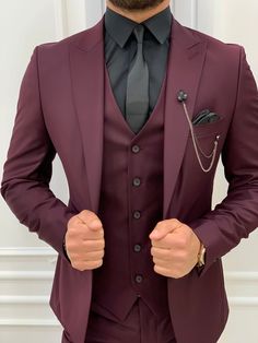 Forenzax Dark Red Suit, Burgundy Tuxedo, Pants Gift, Burgundy Suit, Dress Suits For Men, Suit Material, Prom Suits