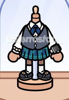 a cartoon image of a man in a kilt