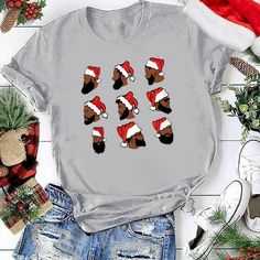 Fashion Deals Abcnature Merry Christmas Tree T-Shirt Women's Cute Christmas Gnomies Graphic Tees Holiday Short Sleeve Tshirt Xmas Buffalo Plaid Red T-Shirt For Men Women T-Shirt Black,Gray,White S/M/L/XL/2XL Feature: 1. Fashion women's tops. 2. O-neck design makes you more attractive. 3. High quality manufacturing. 4. There are fashionable short sleeves. 5.It's very fashion and make you so beauty. Occasion: Daily, show the case, party Washing method: machine wash Season: spring, summer, autumn P Merry Christmas Tree, Red T Shirt, Fashion Deals, Red T, Red Tshirt, Cute Christmas, B L, Women T Shirt, T Shirt For Men