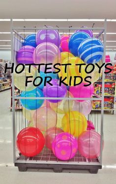 there are many toys for kids in the store and it is very fun to play with