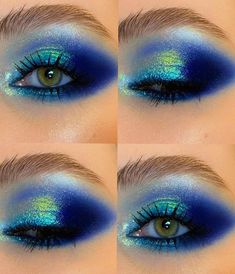 Beautiful Eyeshadow, Dramatic Eyes, Glamour Makeup, Creative Eye, Blue Eyeshadow, Makeup Obsession