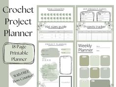 the printable project planner is ready to be used as a workbook or journal