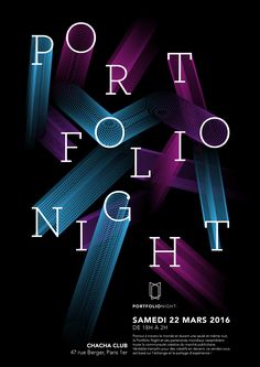 the poster for port folight night, which is set to be held on march 22