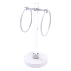 #finish_Matte White Guest Towel Holder, Elegant Vanity, Towel Stand, Two Rings, Guest Towel, Bath Faucet, Towel Ring, Towel Rings, Guest Towels