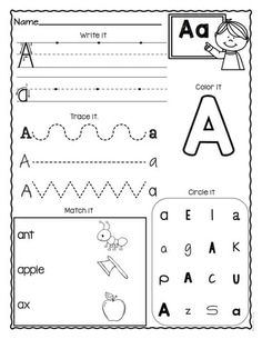 worksheet for beginning and ending the letter a to z with pictures on it