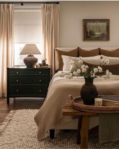 Transitional Interior Design Style Bedroom, Nancy Meyers Bedroom Aesthetic, Southern Traditional Interior Design, French Country Bedrooms Romantic, Home Vibes, Traditional Bedroom, Bedrooms Decor