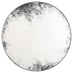 If an ultra-modern look is the direction you're going for, this accent mirror is beautifully on point. Distressed glass in antiqued black gives contemporary style a striking twist. A solid black frame rounds out the design with a sense of subtle sophistication. Ivy Bronx | Ivy Bronx Jasone Round Metal Wall Mirror 36.0 H x 36.0 W x 1.0 D in / gray / whiteMetal in Black | 36" H X 36" W X 1" D | Wayfair | Home Decor Terracotta Interior Design, Iron Accents, Accent Mirror, Distressed Painting, Mirror Set, Modern Accents, Mirrors Wayfair, Ashley Furniture, Accent Mirrors