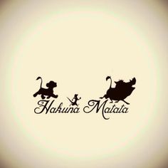 the logo for hakuna matata is shown in black on a white background