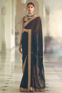 Shourya Singhania - The 26-year-old heir of a multi-million dollar co… #romance #Romance #amreading #books #wattpad Black Sari, Bengali Saree, Indian Sari Dress, Sari Dress, Traditional Indian Dress, Indian Fashion Saree, Saree Designs Party Wear, Traditional Indian Outfits, Saree Trends