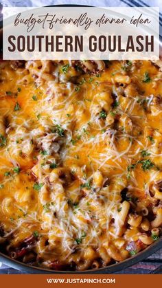 Southern Goulash Recipe American Recipes Southern, Goulash Recipes Cheesy, Ground Beef Dinner Ideas Easy, Goulash Recipes Easy Ground Beef, Goolosh Recipe, Southern Goulash, Ground Chuck Recipes, Goulash With Corn