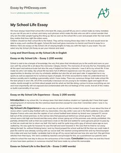 the back cover of an article about my school life and how to use it for writing