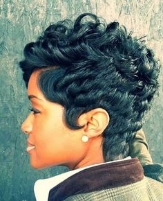 pineapple hairstyle braids Black Hair Short Cuts, Finger Waves, Sassy Hair, Hair Affair, Short Black Hairstyles, Penteado Cabelo Curto, Black Hairstyles