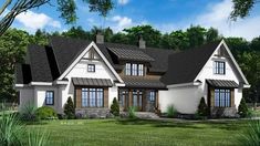 this is an artist's rendering of these house plans