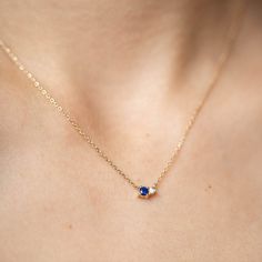 Blue Sapphire Diamond necklace in 14K solid yellow gold in cluster set. A minimal necklace for women with natural gemstones. A great Valentines Day Gift for her. D E T A I L S ● Metal: 14K solid gold, 14K white gold or 14K rose gold ● Gemstones: Sapphire, round cut 3mm, Diamond, brilliant cut, 2mm ● Gemstones Weight: Sapphire 0.10 ct, Diamond 0.03 ct ● Length: 40 cm - 16 inches H O W ∙ T O ∙ O R D E R Choose from the drop-down menu the available options (Metal) and leave us a note for any specia Elegant Sapphire Jewelry For Birthday, Sapphire Birthstone Necklace For Anniversary, Sapphire And Diamond Necklace, Elegant Sapphire Birthstone Necklace For Anniversary, Fine Jewelry Sapphire Birthstone Necklace As A Gift, Elegant Sapphire Birthstone Necklace In 14k Gold, Minimalist Sapphire Necklace For Gifting, Elegant Blue Birthstone Necklace In 14k Gold, Elegant Sapphire Birthstone Necklace In Yellow Gold