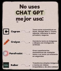 a sign that says no uses chat ggt mejor usa