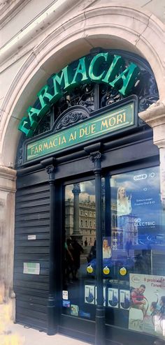 the entrance to farmacli in paris, france