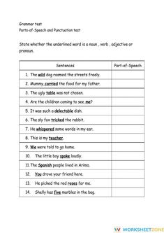 worksheet for grade 1 english speaking and spelling the words in each word, which are