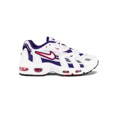 Nike Air Max 2 - White, Red & Purple Sold Out Barely Worn Size 6.5 Red Sneakers With Vented Sides For Sports, Air Max 2, Nike Air Max 2, Shoes Nike Air, Nike White, Shoes Nike, White Nikes, Red Purple, Purple Color