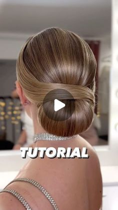 Back Coming Hairstyles, Chignon How To, Chignon Alto Tutorial, Elegant Down Hairstyles, Hair Up Tutorial, Sleek Updo Hairstyles, Sleek Wedding Updo, How To Do An Updo Yourself, Wedding Hair Tutorial