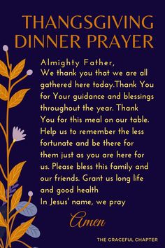 an image of a thanksgiving dinner prayer