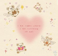 Fairy Affirmations, Cute Messages, Happy Words, Cute Doodles, Pretty Words, Cute Quotes, Teddy Bears, Wall Collage, Cute Wallpapers