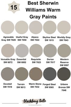 the best shelvein williams warm gray paints