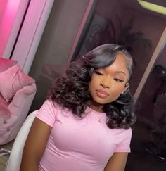 Short Quick Weave Hairstyles, Short Quick Weave, Sleek Ponytail Hairstyles, Curly Weave Hairstyles, Birthday Hairstyles, Quick Braided Hairstyles