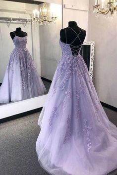 Purple Prom Dress Long, Lavender Prom Dress Long, Light Purple Prom Dress, Purple Ball Gown, Purple Formal Dress, Lavender Prom Dresses, Prom Dress With Train, Fest Outfits, 2024 Prom